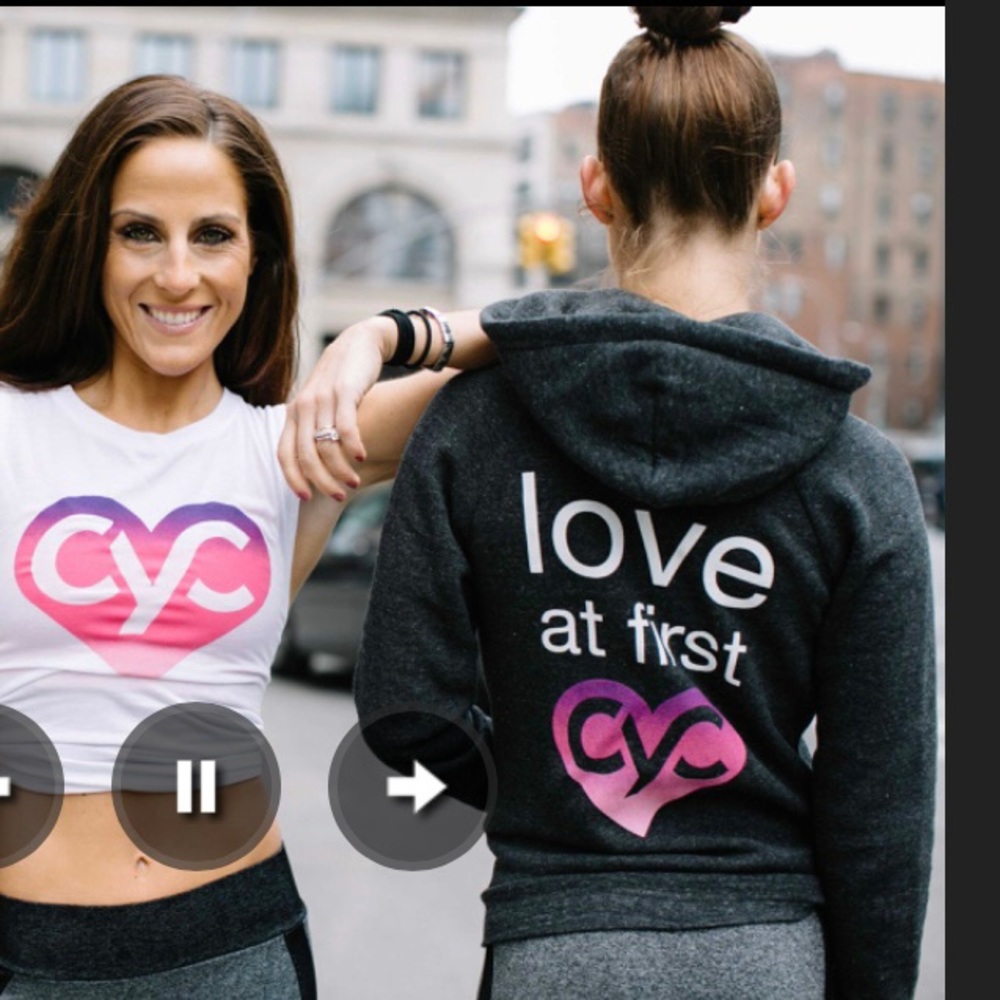 Alternative CYC Sweats: Love at First
Су Capsule Collection zip front hoodie